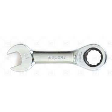 GLORY Kısa Düz Cırcır Anahtar 8mm