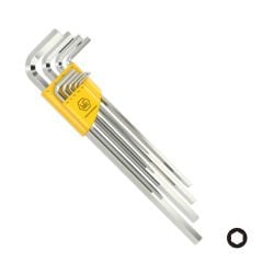 HAFU İnç Allen Anahtar Seti 9 Parça 1/16'' - 3/8'' Uzun (211-498-52)