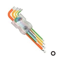 HAFU Yuvarlak Başlı Renkli Allen Anahtar Seti 9 Parça (414-190-29)