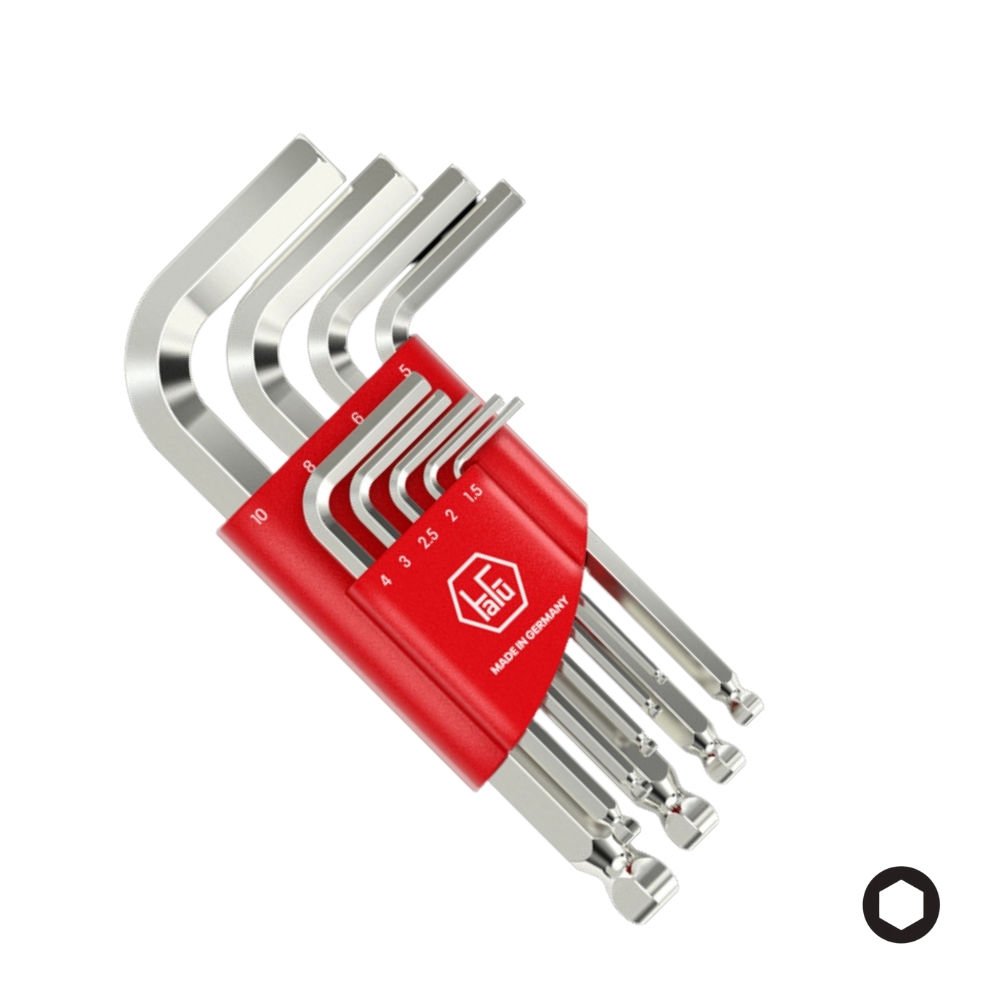 HAFU Yuvarlak Başlı Allen Anahtar Seti 9 Parça (401-390-02)