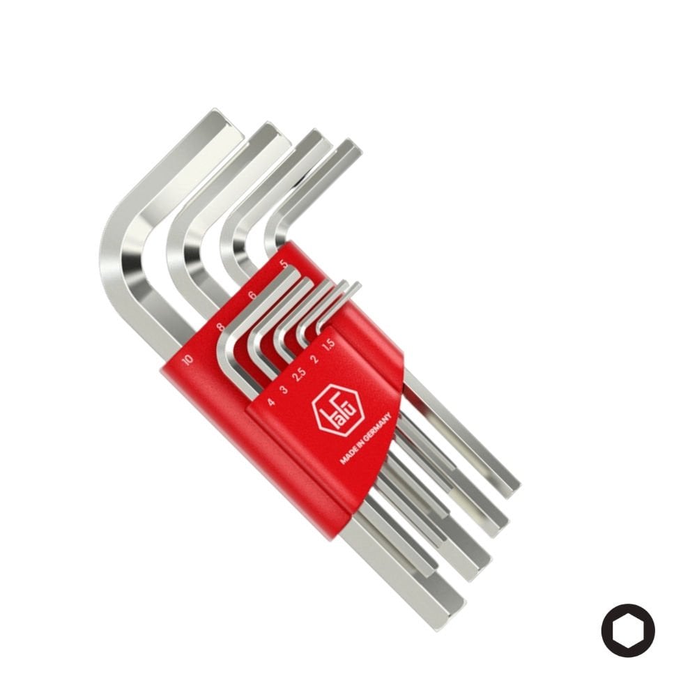 HAFU Allen Anahtar Seti 10 Parça Kısa (238-302-02)