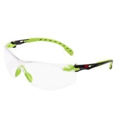 3M Solus S1201SGAF Yeşil/Siyah Kenar Şeffaf Gözlük Kit