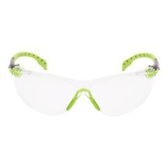 3M Solus S1201SGAF Yeşil/Siyah Kenar Şeffaf Gözlük Kit