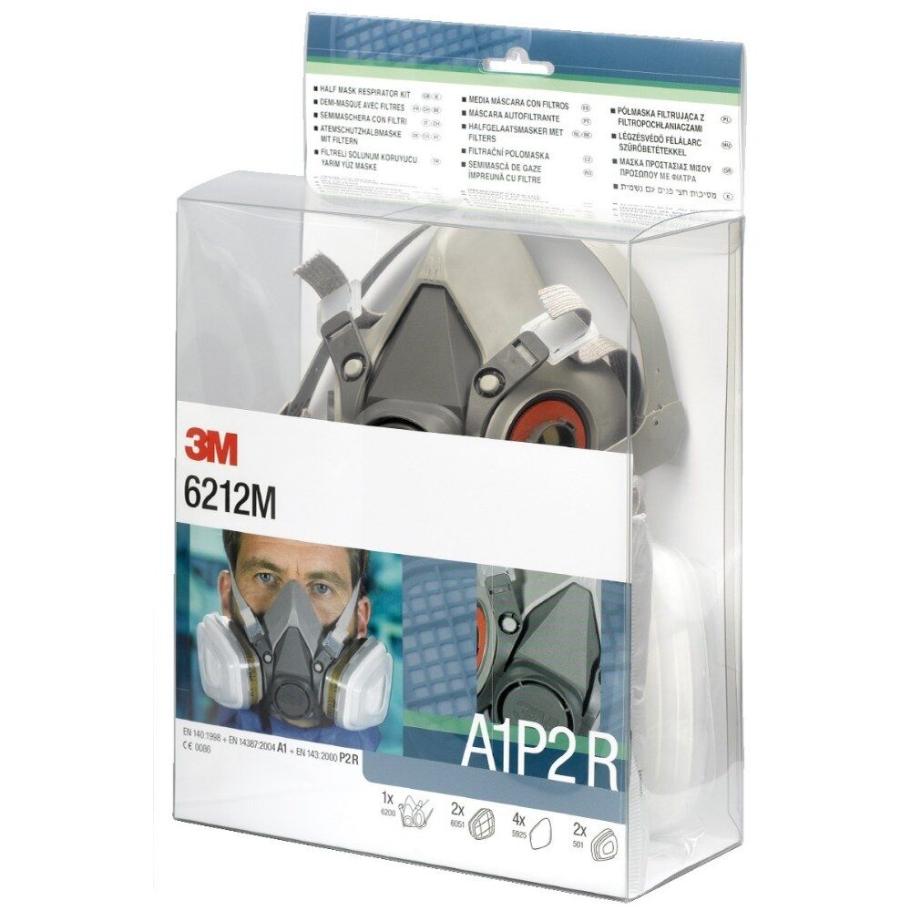 3M 6212M , 6200 Maske Ve A1P2 Filtre Seti