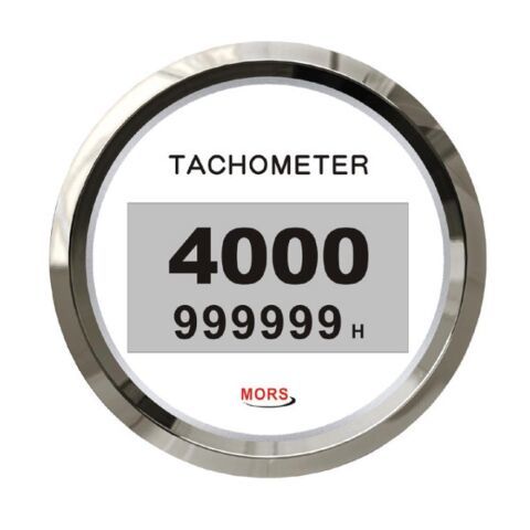 MORS Dijital Devir Göstergesi 4000 Rpm 12-24V Beyaz