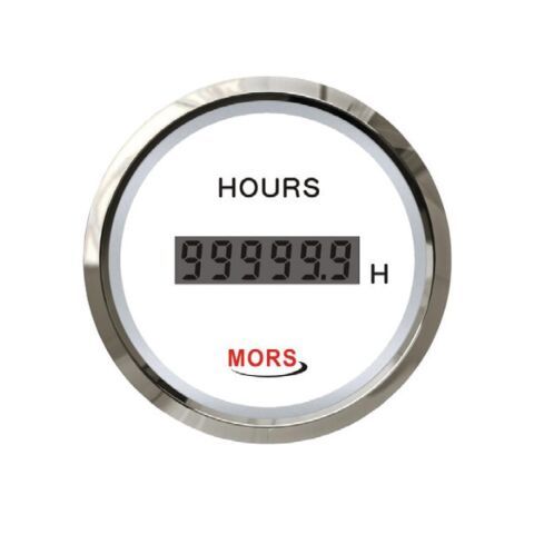 MORS Dijital Motor Zaman Saati 12-24V Beyaz