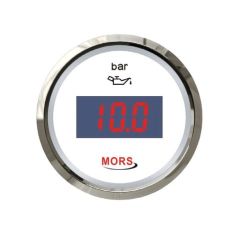 MORS Dijital Yağ Göstergesi 10 Bar 12-24V Beyaz