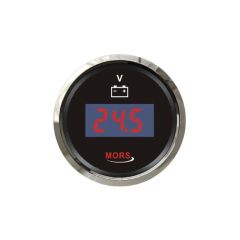 MORS Dijital Voltmetre 12-24V Siyah