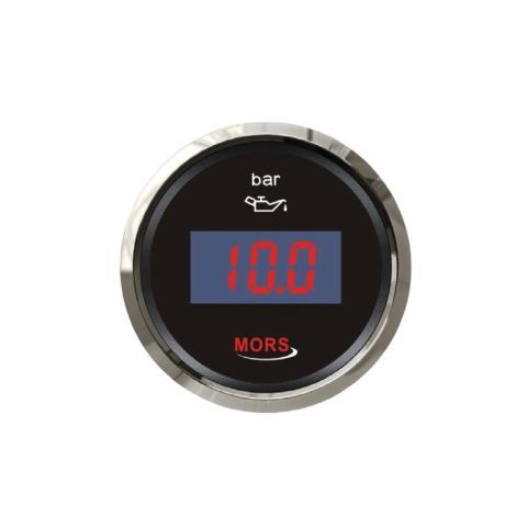 MORS Dijital Yağ Göstergesi 5 Bar 12-24V Siyah