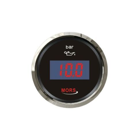 MORS Dijital Yağ Göstergesi 10 Bar 12-24V Siyah