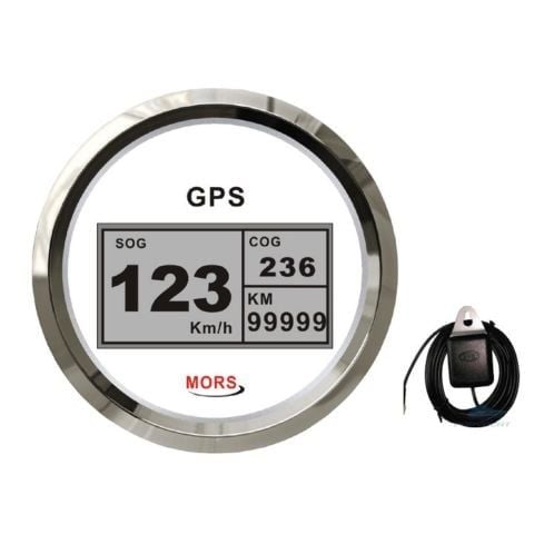 MORS Sürat Göstergesi 55 Mph Beyaz Gps Antenli