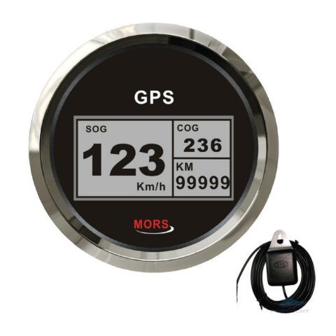 MORS Sürat Göstergesi 55 Mph Siyah Gps Antenli