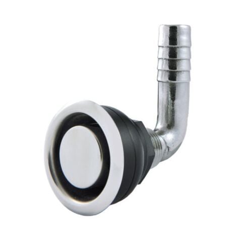 MARINE TOWN Hava Firarı Flanşlı Dirsek 5/8'' Krom