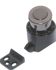 Dolap Kulbu Basmalı Siyah Nikel