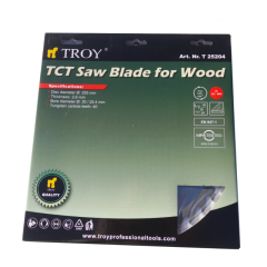 TROY 25204 Ahşap Dairesel Testere Bıçağı Ø255mm x 40T