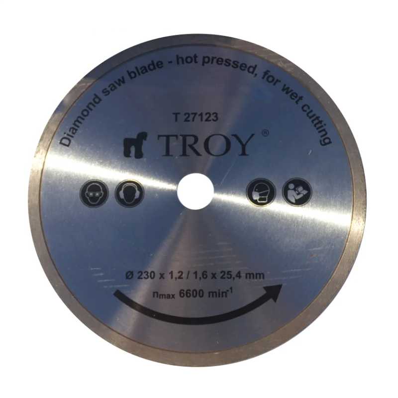 TROY 27123 Mermer Porselen Kesici Elmas Testere, 230mm