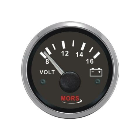 MORS Voltmetre 24V Siyah