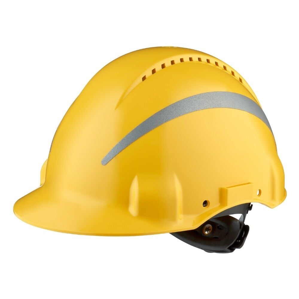 3M G3000NUV-R-GU Havalandırmalı Vidalı Sarı Baret