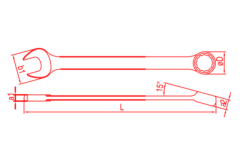İZELTAŞ Kombine Anahtar Uzun Boy (SAE) 15/16'' (0331 02 0024)