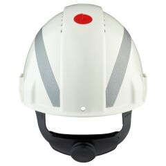3M G3000NUV-R-VI Havalandırmalı Vidalı Beyaz Baret