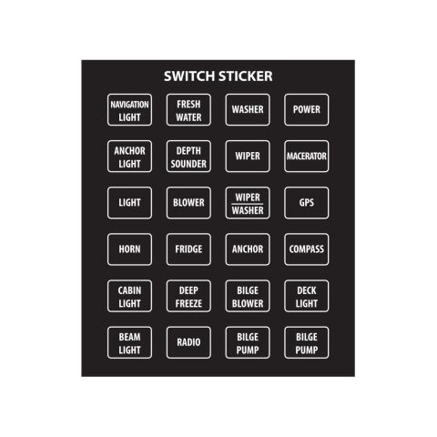 BFY Switch Çıkartma Kare İngilizce