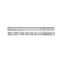 GROZ Çelik Cetvel 150mm / 6'' (mm/inch) (SR/6)