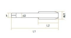 AS 3'lü El Kılavuzu HSS-G DIN 352 Metrik