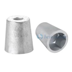 BEST ANODE Pervane Tutyası Altı Köşe Vidalı 50mm Zn.