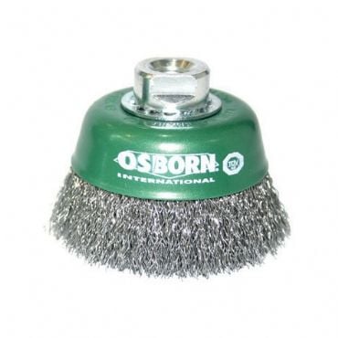 OSBORN PRO (TAIFUN) Saçaklı Çanak Tel Fırça Paslanmaz 80mm