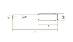 AS 3'lü El Kılavuzu HSS BSW DIN 351 Withworth