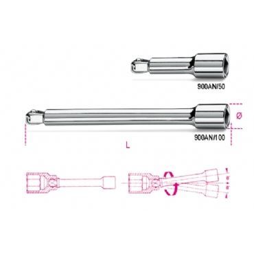 BETA Mafsallı Lokma Uzatma Kolu 1/4'' 50mm (900AN/50 - 009000825)