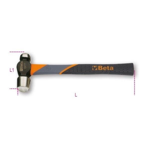 BETA Fiber Saplı Bombe Başlı Çekiç 1377T 450
