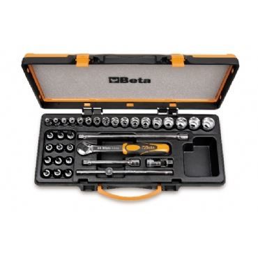 BETA 12 Köşe Yıldız Lokma Takımı 3/8'' 6-22mm 29 Parça (910B/C29 - 009100945)