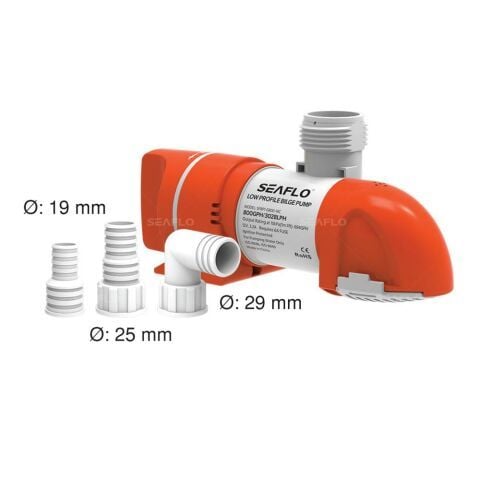 SEAFLO Otomatik Düşük Profilli Sintine Pompası 1100gph 12V