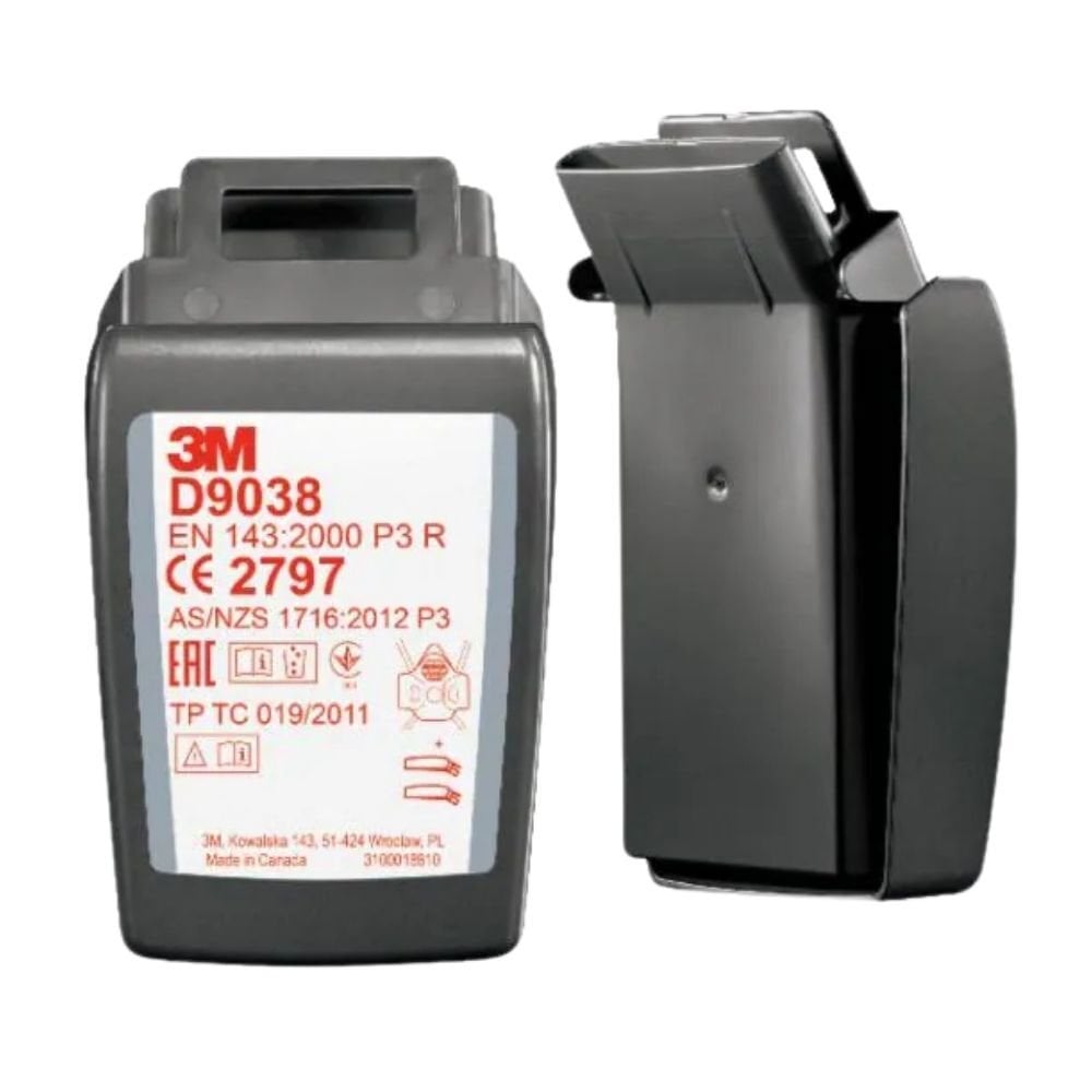 3M Secure Click D9038 Çift Akışlı Gaz Buhar ve Partikül Filtresi