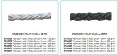 DOLPHIN ROPE Polyester Halat 8 Kollu 20mm Beyaz