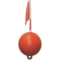 Bayraklı Yuvarlak Şamandıra Çap: 45cm - Boy: 120cm - 50Kg