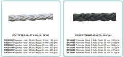 DOLPHIN ROPE Polyester Halat 8 Kollu 20mm Siyah