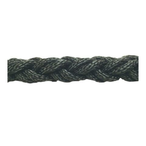 DOLPHIN ROPE Polyester Halat 8 Kollu 20mm Siyah