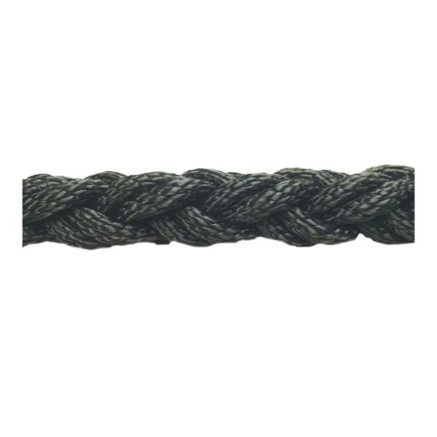 DOLPHIN ROPE Polyester Halat 8 Kollu 22mm Siyah