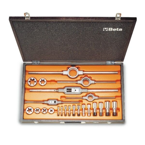 BETA Kılavuz Pafta Takımı GAS Diş G 1/8''-G 1'' 23 Parça (446ASG/C23 - 004460085)